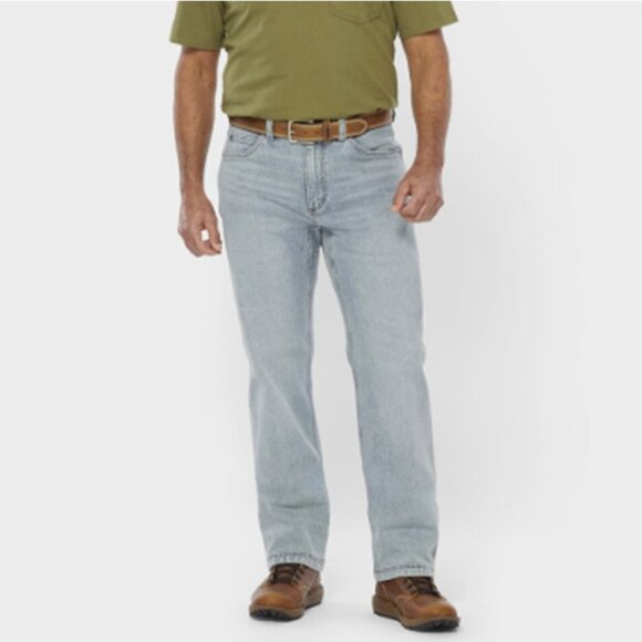 Duluth Relaxed Fit Straight Leg Denim Cotton Blue Jeans - Picture 1 of 9